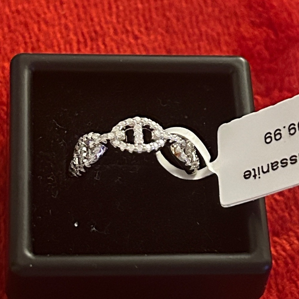 Luxury Designer Moissanite Diamond 925 Sterling Silver Women's‎ Ring size 6